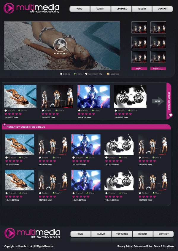 Video Sharing Layout #2