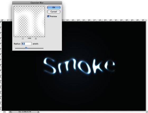 Smoke Type in Photoshop in 10 Steps image 4