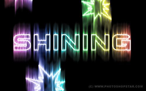 How to Make Cool Shining Effect Tutorial: Final Result