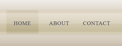 Creating a Glossy Navigation Bar Tutorial: Final Result