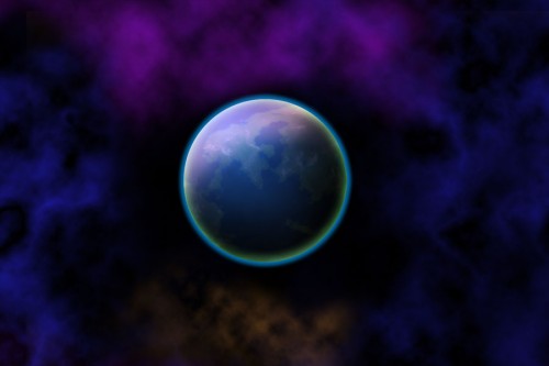 Create a Planet and Outer Space Scene image 14