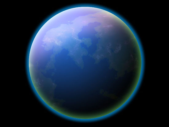Create a Planet and Outer Space Scene image 12