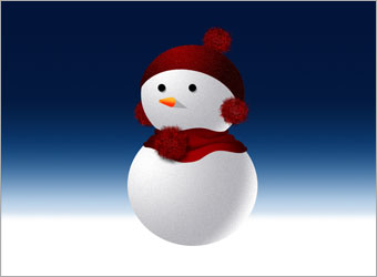 Draw your Snowman in Photoshop image 19