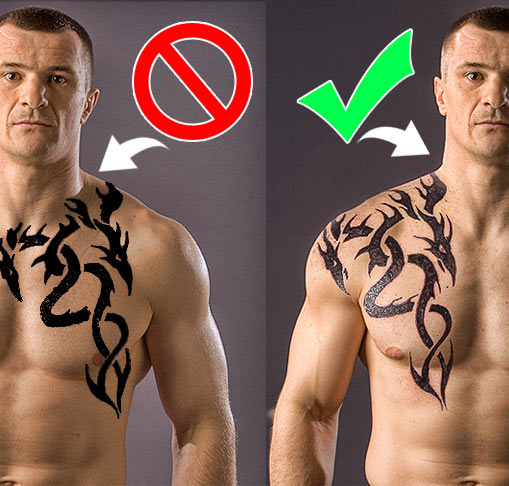 Realistic Tattoo on Human Skin Realistic Tattoo on Human Skin