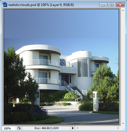 Adding Realistic-Looking Clouds to an Image image 2