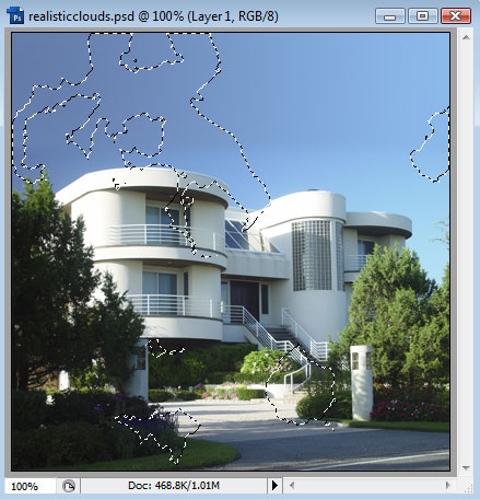 Adding Realistic-Looking Clouds to an Image image 6