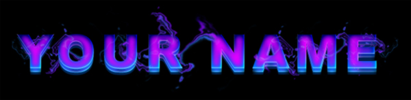 3D Text with Special Smoke Tutorial: Final Result