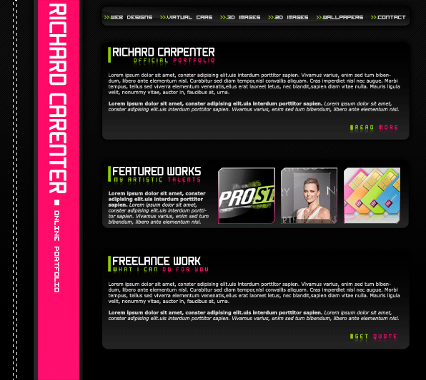 Portfolio Layout 4: The Code image 3