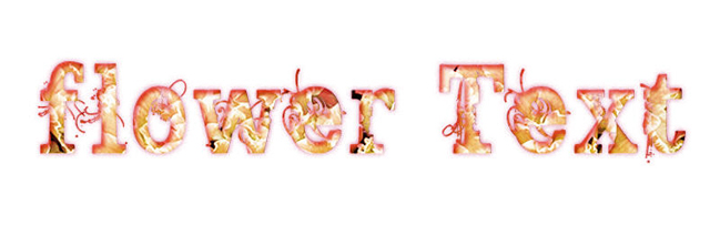 Create a Crispy-Crust Text Effect with Flower Texture in Photoshop Tutorial: Final Result