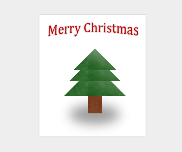 How to Make a Christmas Card with Photoshop Tutorial: Final Result