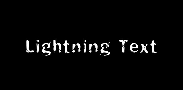 Realistic Lightning Text Effect image 1