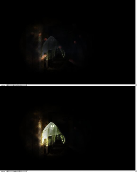 Creepy Ghost in Photoshop and Cinema 4D image 11