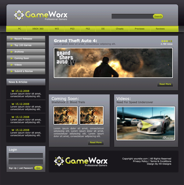 Gaming Layout #4