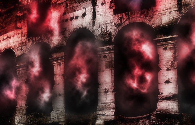 Make a Devil May Cry Insipred Dark Portal Scene in Photoshop image 14