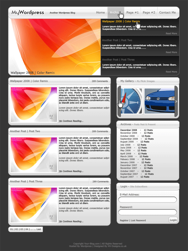 Wordpress Layout #3
