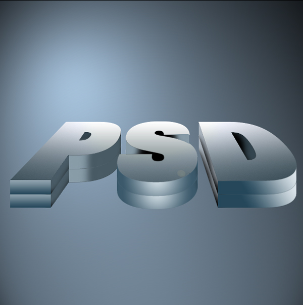 3D Metal Text image 19