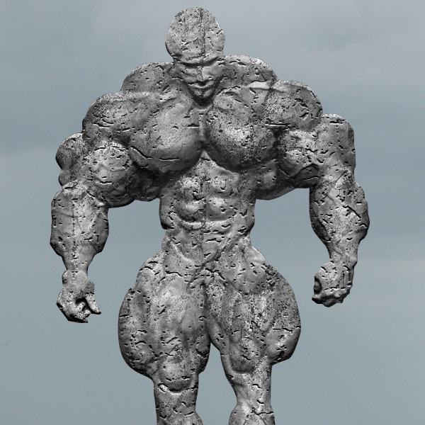 Made Stone Sculpture in Photoshop Tutorial: Final Result