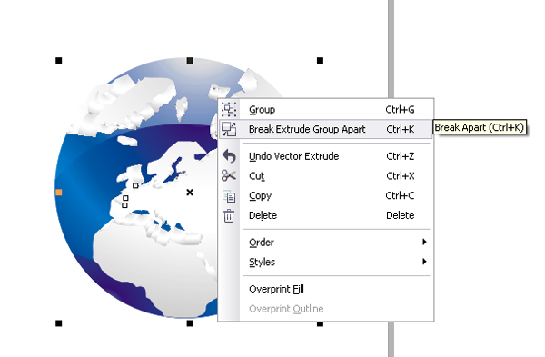 Draw 3D Earth image 10
