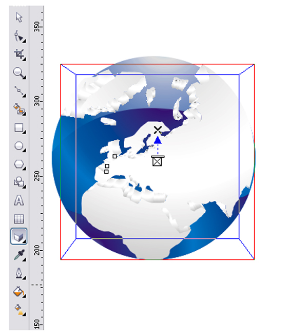 Draw 3D Earth image 9