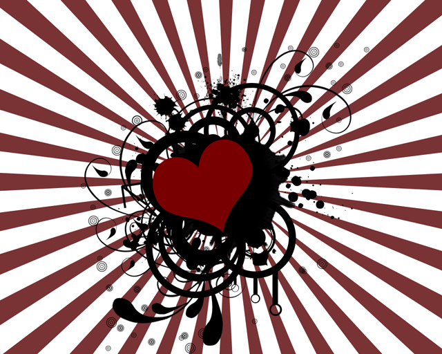 heart wallpaper backgrounds. Hearts on a sun rays background wallpaper exclusive tutorial