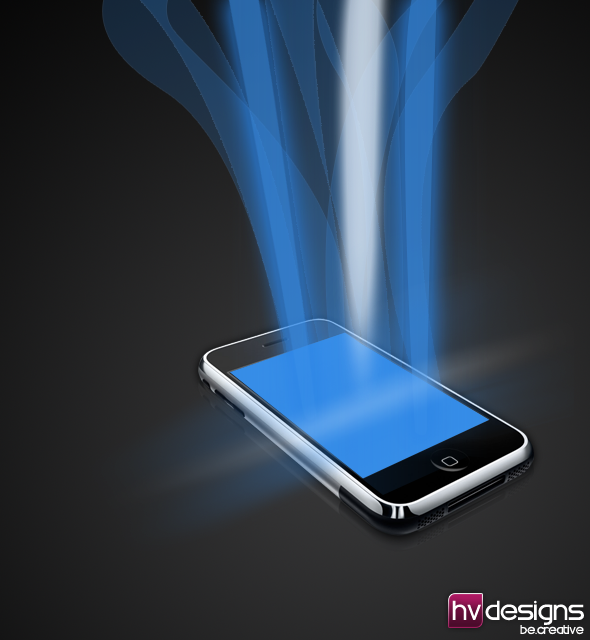 Iphone Light Beams Tutorial: Final Result