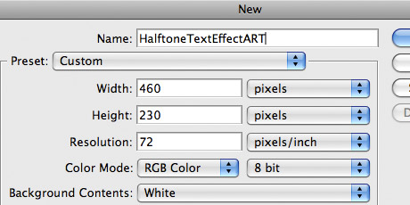 Photoshop Halftone Text Effect image 1