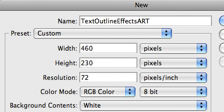 Photoshop Text Outline Effects image 1