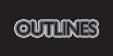 Photoshop Text Outline Effects Tutorial: Final Result