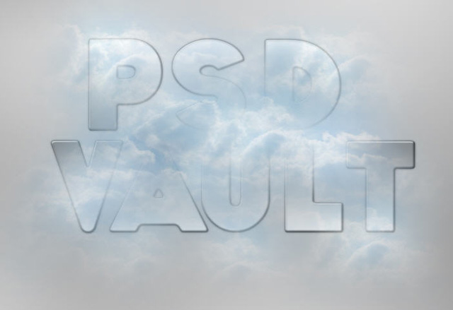 Translucent Text Effect with Sky and Cloud image 13