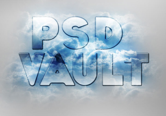 Translucent Text Effect with Sky and Cloud image 18