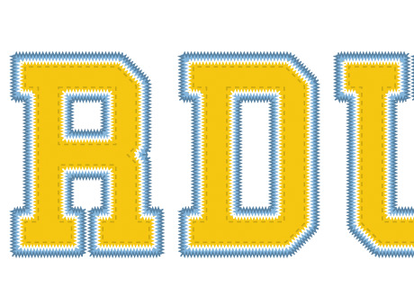 Illustrator Tackle Twill Tutorial: Final Result