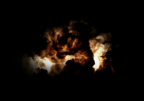 Transform a Cloud Photo into an Flaming Scene in Photoshop image 11