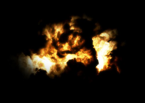 Transform a Cloud Photo into an Flaming Scene in Photoshop image 15