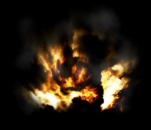 Transform a Cloud Photo into an Flaming Scene in Photoshop image 22