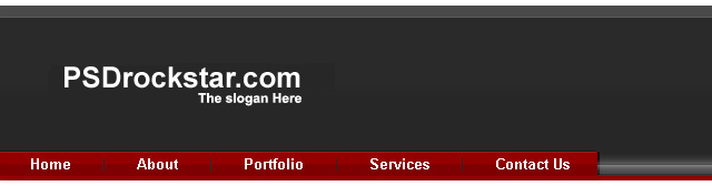 Sleek Blog Header Design using photoshop Tutorial: Final Result