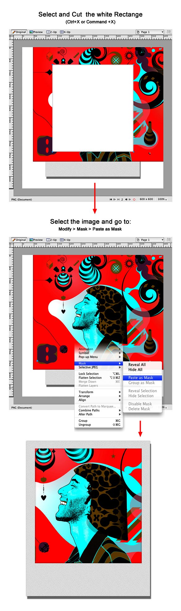 Fireworks Quick Tips #1 - How to use QuickMask image 6
