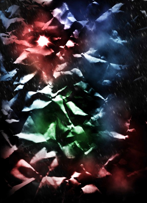 Transform a Plain Paper into a Mysterious Rock Mountain Scene in Photoshop Tutorial: Final Result