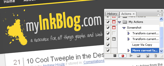 Create a Photoshop Action for Screenshots image 7
