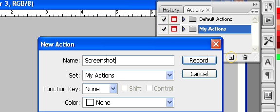 Create a Photoshop Action for Screenshots image 3