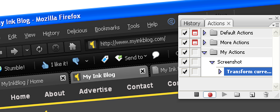 Create a Photoshop Action for Screenshots image 4