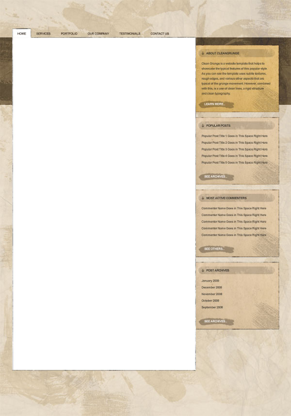 Making the 'Clean Grunge' Blog Design image 15