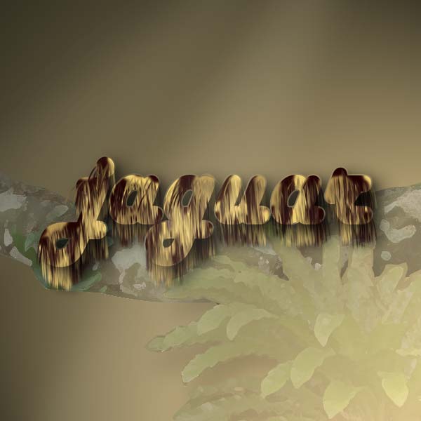 Jaguar Fur Text Tutorial: Final Result