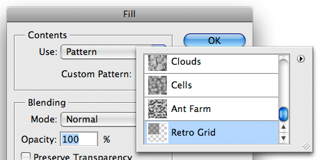 Photoshop Retro Grid Background image 15