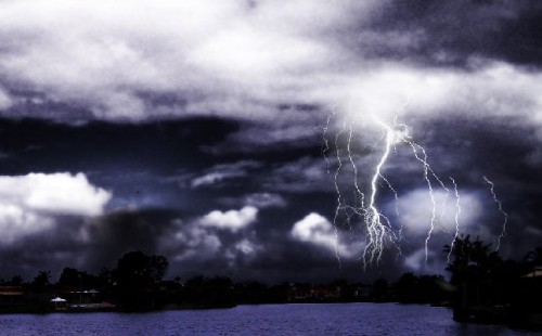 Transform a Daylight Photo into a Realistic Lightning Storm Scene image 13