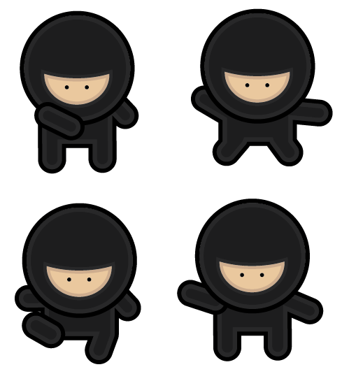 Create a Gang of Vector Ninjas image 17
