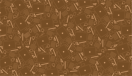 Create a Themed Repeating Pattern in Illustrator Tutorial: Final Result