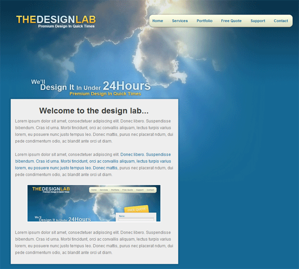 The Design Lab: PSD Conversion image 12