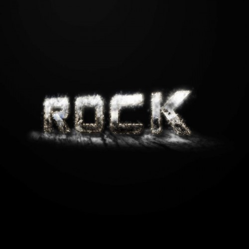 Design a Snowy Rock Text Effect in Photoshop Tutorial: Final Result