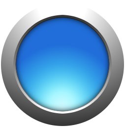 Round Web 2.0 Button with a Metal Ring image 13