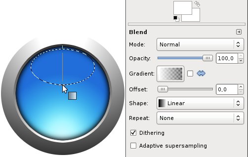 Round Web 2.0 Button with a Metal Ring image 16